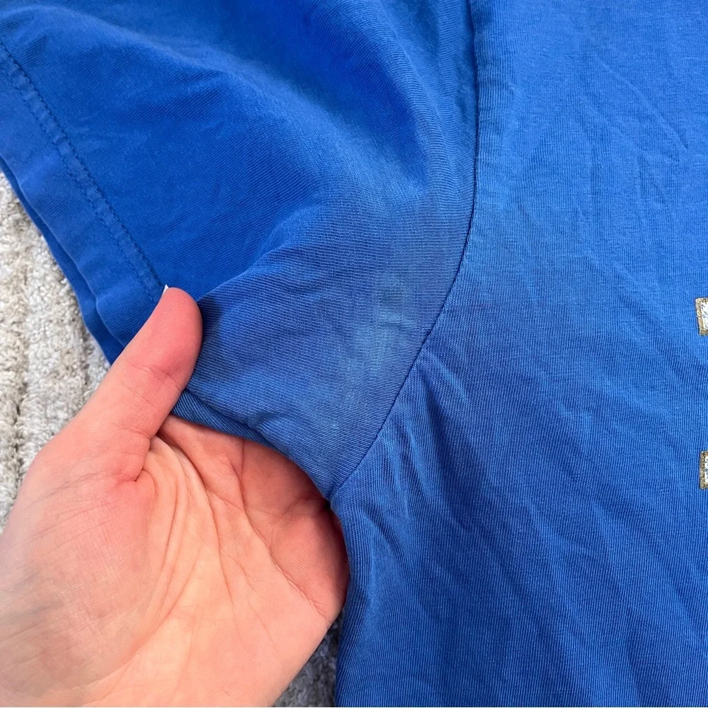 Vintage Nike blue spellout t-shirt, size L 🔥 - Picture 4 of 5